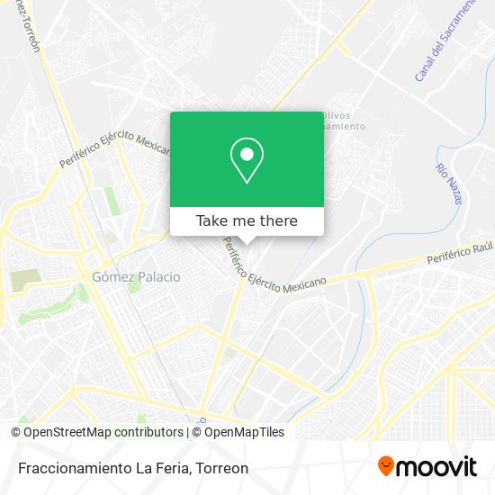 Mapa de Fraccionamiento La Feria