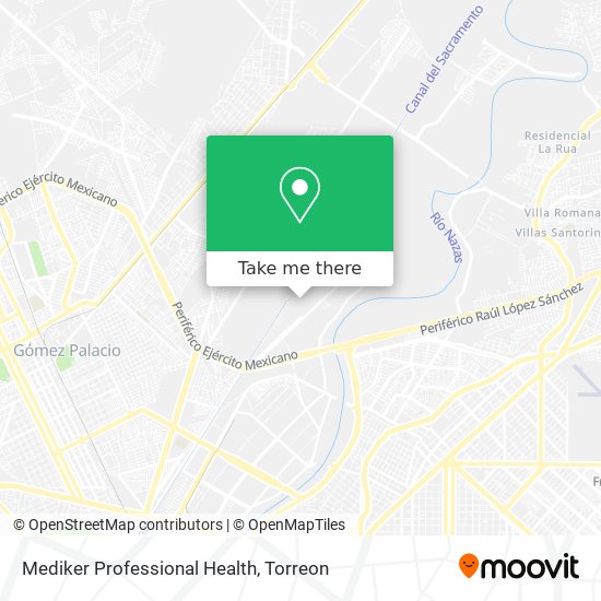 Mediker Professional Health map