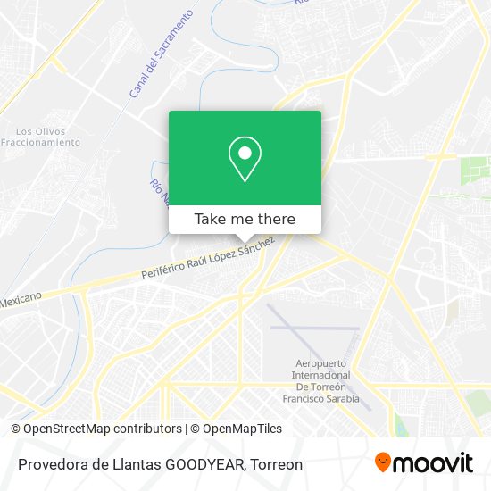 Provedora de Llantas GOODYEAR map