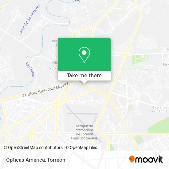 Opticas America map