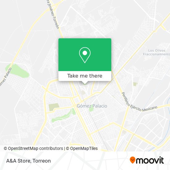 A&A Store map