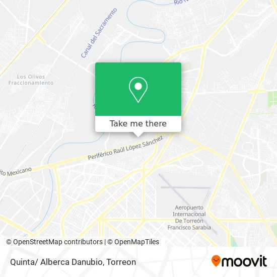 Quinta/ Alberca Danubio map