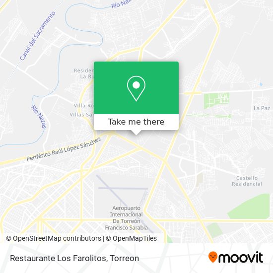 Mapa de Restaurante Los Farolitos