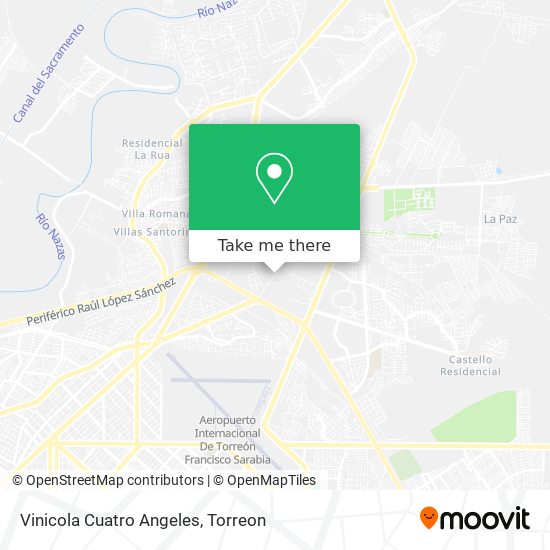 Vinicola Cuatro Angeles map
