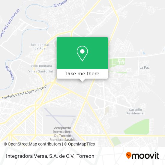 Integradora Versa, S.A. de C.V. map