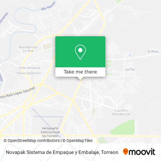 Novapak Sistema de Empaque y Embalaje map