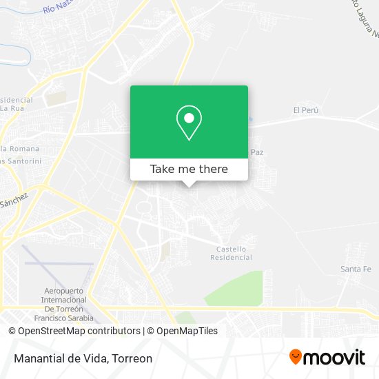 Mapa de Manantial de Vida