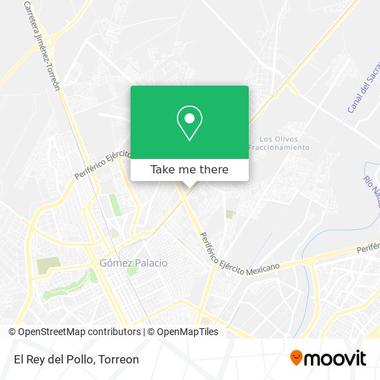 Mapa de El Rey del Pollo