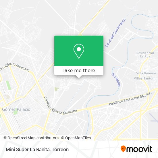 Mapa de Mini Super La Ranita