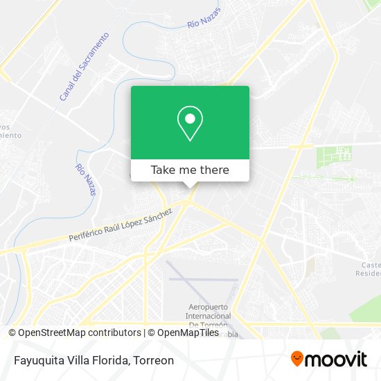 Fayuquita Villa Florida map