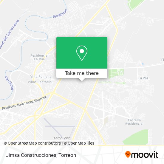 Mapa de Jimsa Construcciones