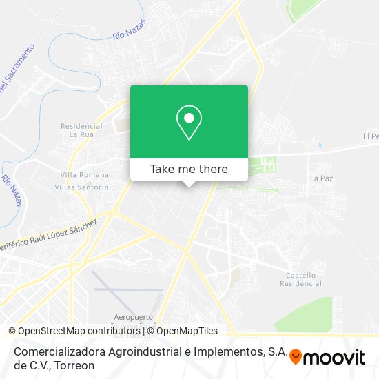 Comercializadora Agroindustrial e Implementos, S.A. de C.V. map