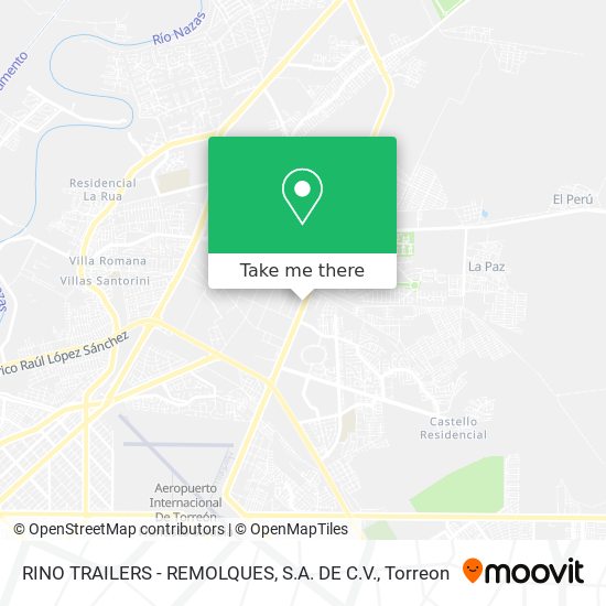 RINO TRAILERS - REMOLQUES, S.A. DE C.V. map
