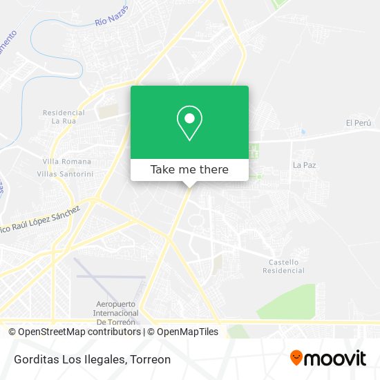 Mapa de Gorditas Los Ilegales