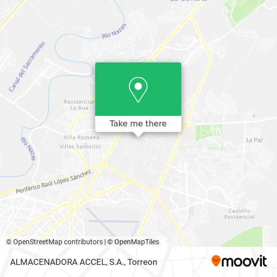 ALMACENADORA ACCEL, S.A. map