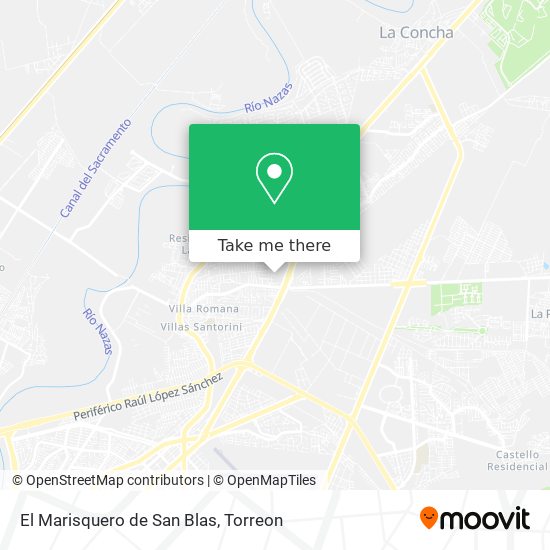 El Marisquero de San Blas map