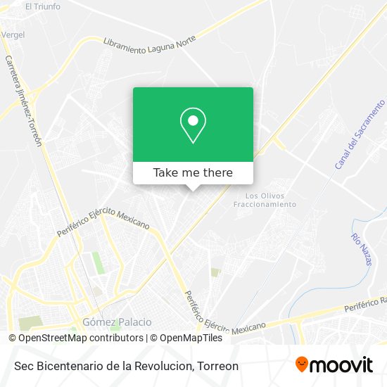 Mapa de Sec Bicentenario de la Revolucion