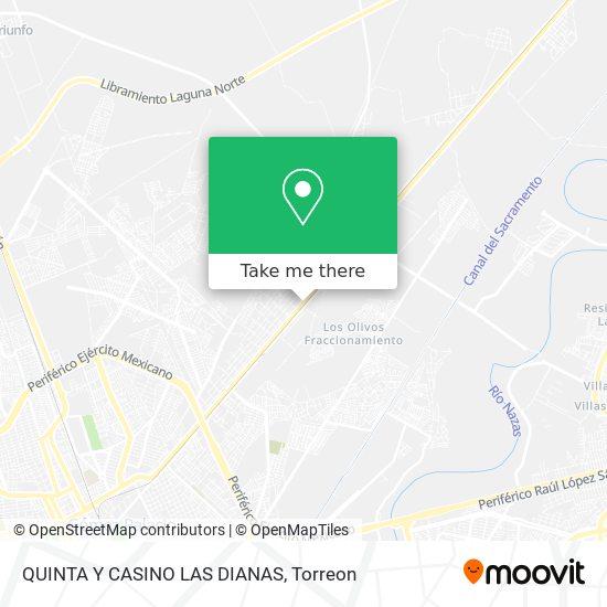 Mapa de QUINTA Y CASINO LAS DIANAS