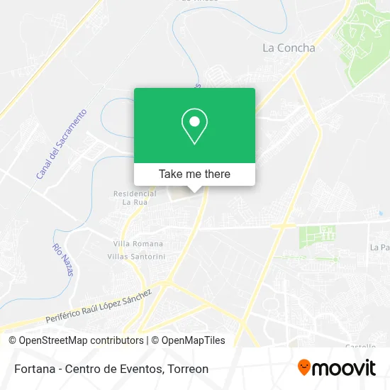 Fortana - Centro de Eventos map