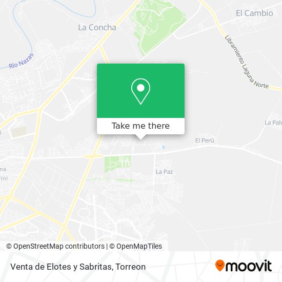 Venta de Elotes y Sabritas map