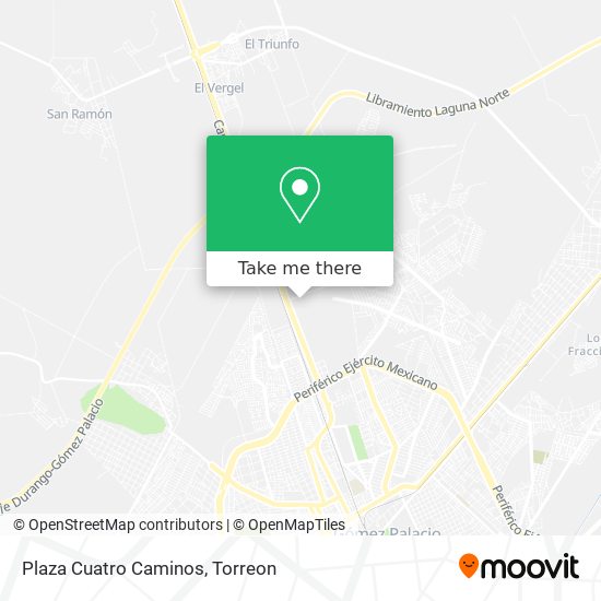 Mapa de Plaza Cuatro Caminos