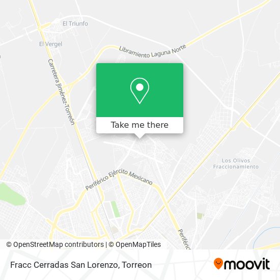 Fracc Cerradas San Lorenzo map