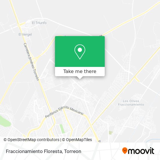 Fraccionamiento Floresta map