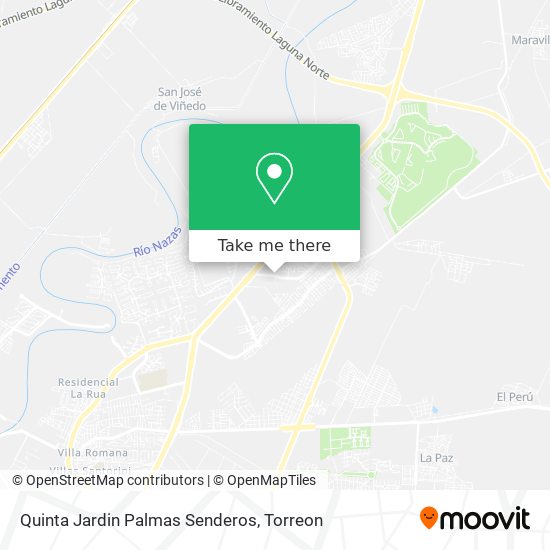 Quinta Jardin Palmas Senderos map