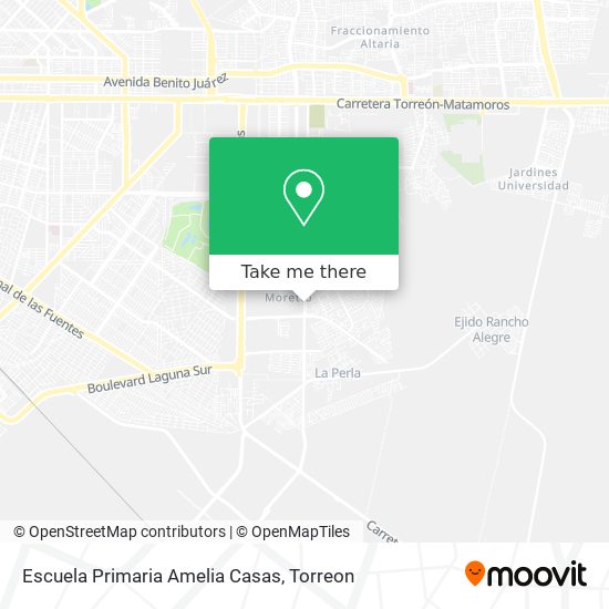 Mapa de Escuela Primaria Amelia Casas