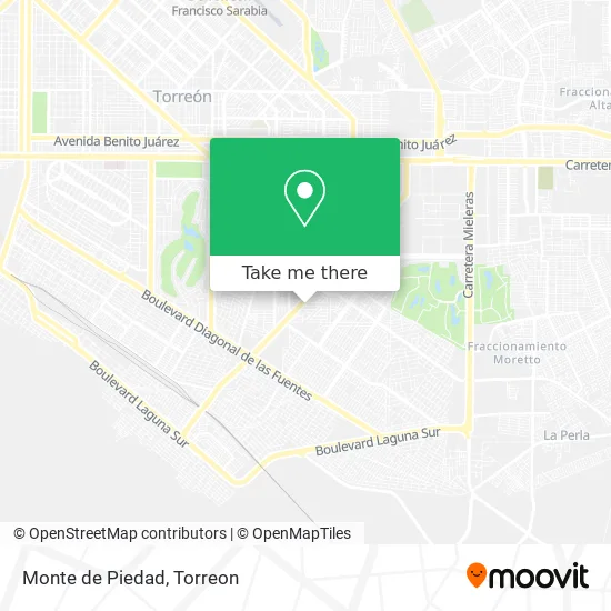 Monte de Piedad map