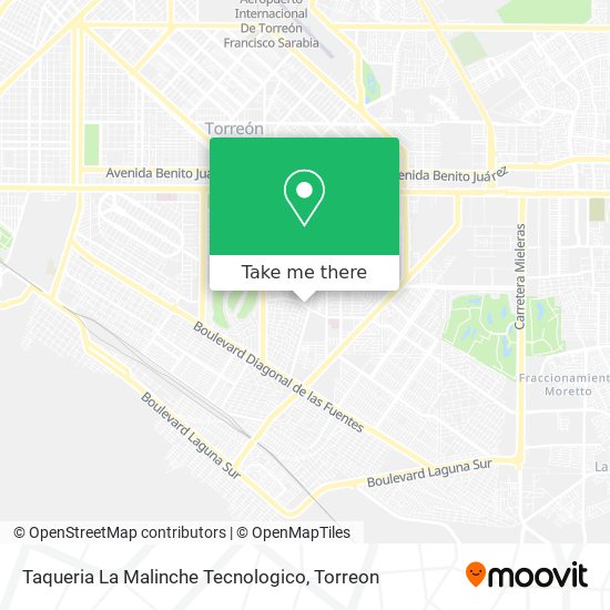 Mapa de Taqueria La Malinche Tecnologico