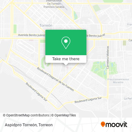 Mapa de Aspidpro Torreón