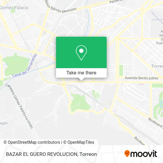 BAZAR EL GUERO REVOLUCION map