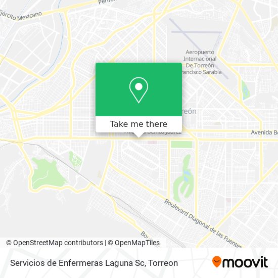Servicios de Enfermeras Laguna Sc map