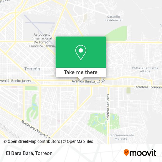 Mapa de El Bara Bara