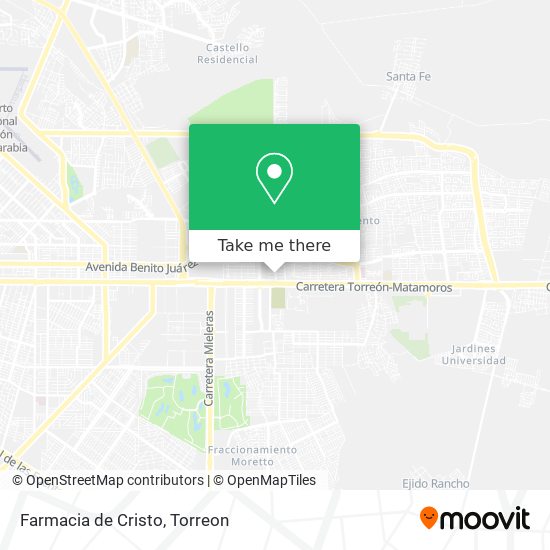 Mapa de Farmacia de Cristo