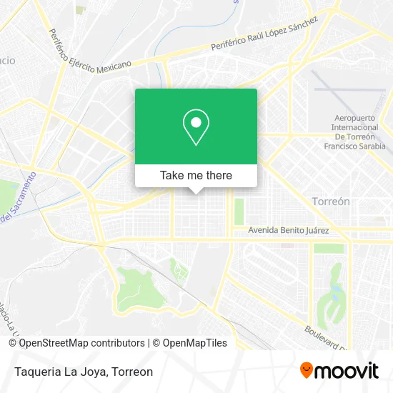 Mapa de Taqueria La Joya