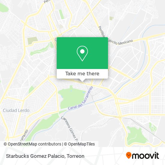 Starbucks Gomez Palacio map
