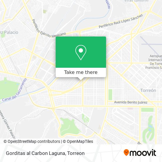 Gorditas al Carbon Laguna map