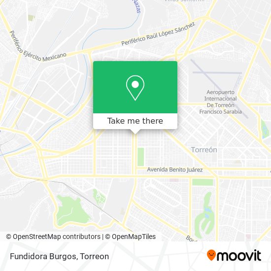 Mapa de Fundidora Burgos