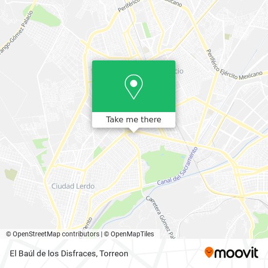 El Baúl de los Disfraces map
