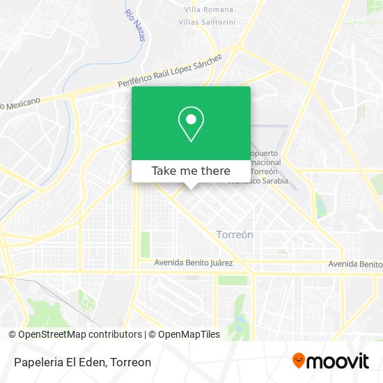 Mapa de Papeleria El Eden