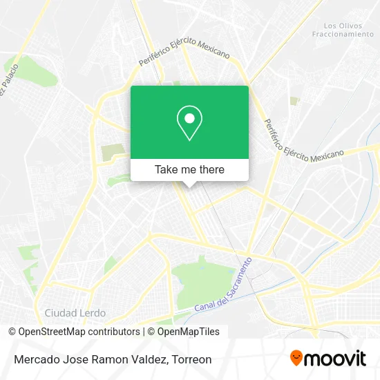 Mapa de Mercado Jose Ramon Valdez