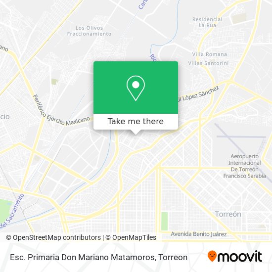 Esc. Primaria Don Mariano Matamoros map