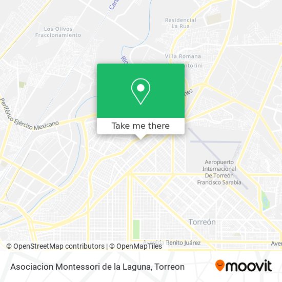 Mapa de Asociacion Montessori de la Laguna