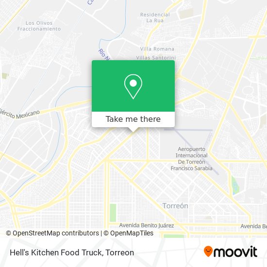 Hell's Kitchen Food Truck map
