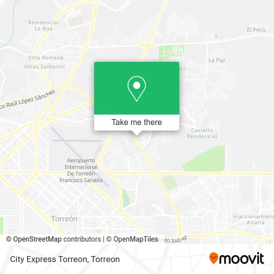 City Express Torreon map