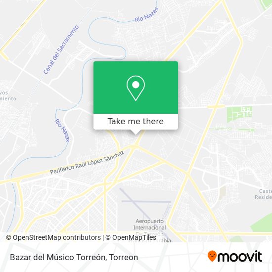 Bazar del Músico Torreón map