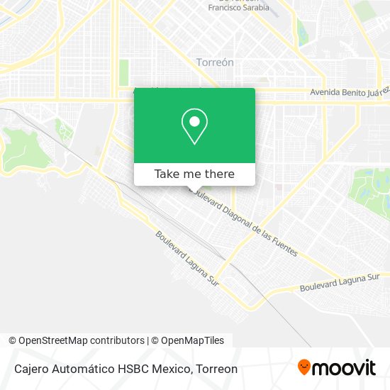 Mapa de Cajero Automático HSBC Mexico