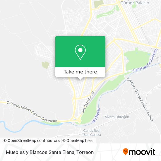 Muebles y Blancos Santa Elena map